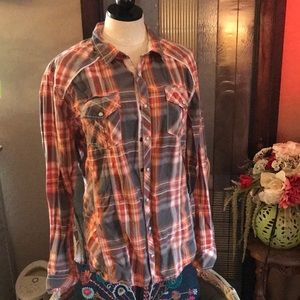BKE western button down shirt